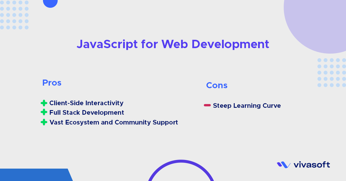 pros & cons of javascript